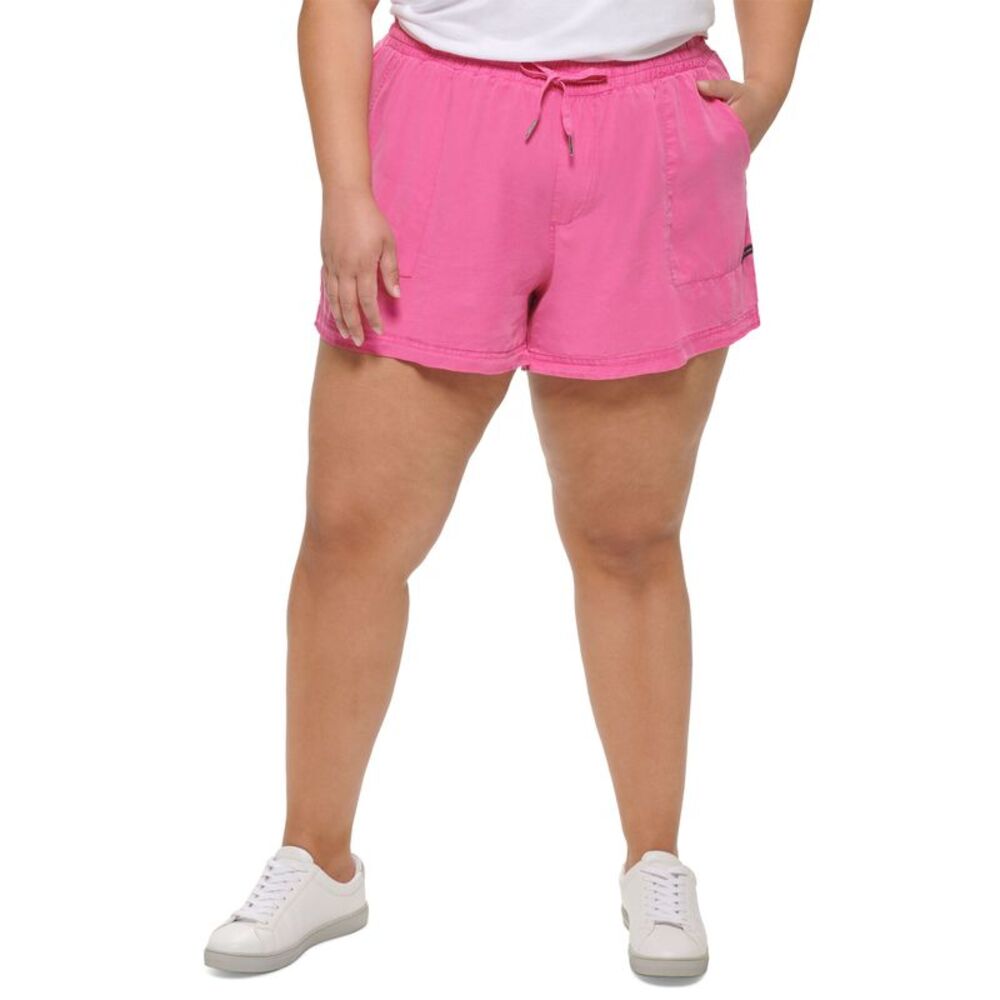 Calvin Klein Jeans Trendy Plus Size Drawstring Shorts